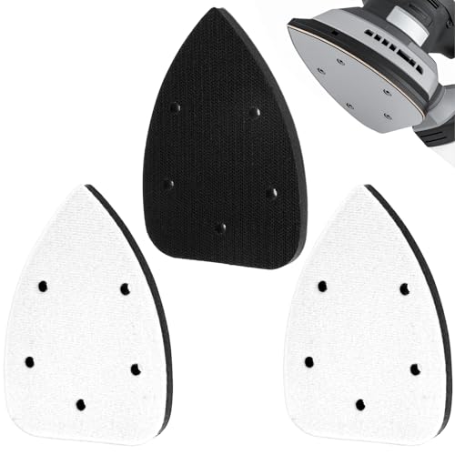 3 Stück 140 X 100 mm Schleifpapier Dreieckschleifer 5-Loch Schleifpads Mouse Schleifpapier Set für Dreieckschleifer von Xinjoduz