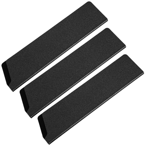 3 Stück Messerschutzhülle 22 × 5.5 Cm Klingenschutz Universal Messerschut Schwarz Stulpe Hüllen Schutzhülle für Messer Kochmesserscheiden Messeraufbewahrung von Xinjoduz