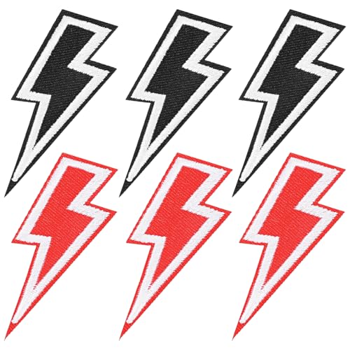 30 Stück Blitz Aufbügler Bügelflicken Kinder Schwarz Bügelaufnäher Rot Patches Aufnäher zum Aufbügeln Blitz Bestickte Applikationen zum Aufnähen Bügelaufkleber Kleidung für Rucksack Schuhec 30 Stück Blitz Aufbügler Bügelflicken Kinder Schwarz Bügelaufnäher Rot Patches Aufnäher zum Aufbügeln Blitz Bestickte Applikationen zum Aufnähen Bügelaufkleber Kleidung für Rucksack Schuhec von Xinjoduz