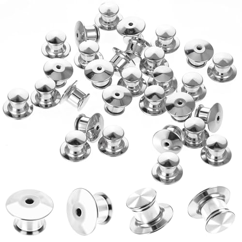 30 Stück Verschlussstifte Silber Anstecknadel Pins Sicherungsstift flache Kopfklemme Ersatz Pin Keepers Stecknadeln Metall Rücken Lock Verschluss für DIY Schmuck Brosche Namensschild Basteln 30 Stück Verschlussstifte Silber Anstecknadel Pins Sicherungsstift flache Kopfklemme Ersatz Pin Keepers Stecknadeln Metall Rücken Lock Verschluss für DIY Schmuck Brosche Namensschild Basteln von Xinjoduz