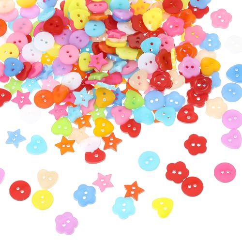 400 Stück Knöpfe zum Basteln 4 Stile Bunte Knöpfe zum Annähen Kunststoff Bastelknöpfe Kinderknöpfe Verschiedene Formen und Farben Knöpfe Groß Basteln Zubehör für Kinder DIY Kleider Nähen Geschenk 400 Stück Knöpfe zum Basteln 4 Stile Bunte Knöpfe zum Annähen Kunststoff Bastelknöpfe Kinderknöpfe Verschiedene Formen und Farben Knöpfe Groß Basteln Zubehör für Kinder DIY Kleider Nähen Geschenk von Xinjoduz