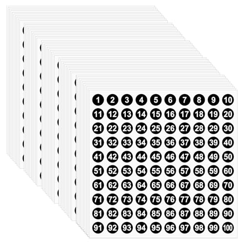 50 Blatt Zahlenaufkleber 1-100 Aufkleber Zahlen Sticker Klebezahlen Wetterfest Klebezahlen Nummern Aufkleber Selbstklebende Vinyl-Aufkleber mit Fortlaufenden Zahlen für Büro Schule Zuhause 50 Blatt Zahlenaufkleber 1-100 Aufkleber Zahlen Sticker Klebezahlen Wetterfest Klebezahlen Nummern Aufkleber Selbstklebende Vinyl-Aufkleber mit Fortlaufenden Zahlen für Büro Schule Zuhause von Xinjoduz