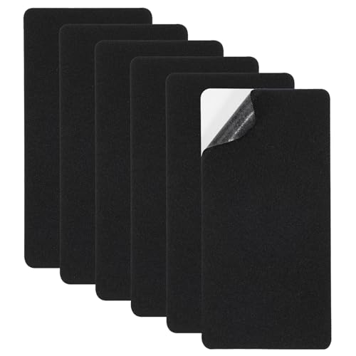 6 Stück Stoff Selbstklebend, Flicken Stoff Schwarz Reparatur Patches Wasserdicht Selbstklebend Reparaturflicken Stoffflicken für Sofa Zelt Möbel Liege Autositz Rucksack von Xinjoduz