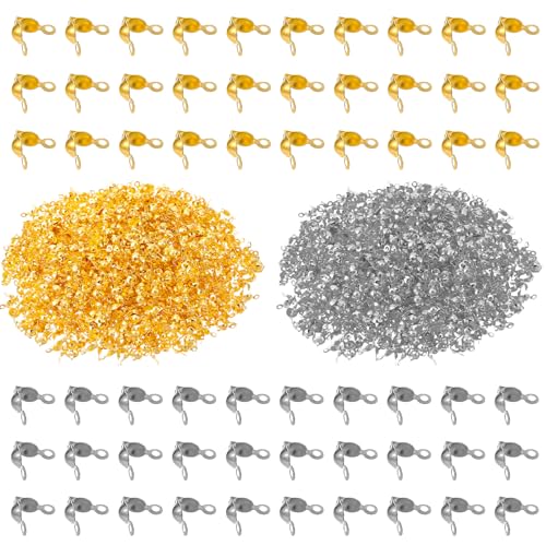 800 Stück Quetschperlen Silber Gold Quetschperlen Verschluss Ketten Verschlüsse Quetsch Perlen Schmuckherstellung Zubehör für DIY Armbänder Halsketten Crimpzubehör 8 X 4 mm 800 Stück Quetschperlen Silber Gold Quetschperlen Verschluss Ketten Verschlüsse Quetsch Perlen Schmuckherstellung Zubehör für DIY Armbänder Halsketten Crimpzubehör 8 X 4 mm von Xinjoduz