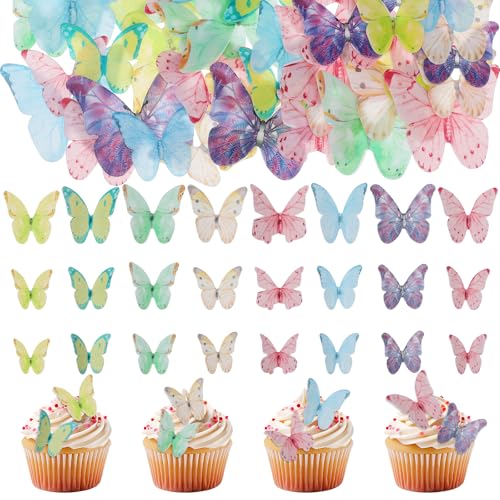 Essbare Schmetterlinge Bunt 40 Stück Esspapier Tortendeko Essbar Mädchen Schmetterling Kuchen Topper Dekorationen Cupcake Toppers Deko Torte Essbar für Torte Muffin zum Geburtstag Hochzeit Taufe Essbare Schmetterlinge Bunt 40 Stück Esspapier Tortendeko Essbar Mädchen Schmetterling Kuchen Topper Dekorationen Cupcake Toppers Deko Torte Essbar für Torte Muffin zum Geburtstag Hochzeit Taufe von Xinjoduz