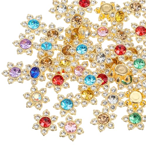 Xindojuz Strasssteine zum Aufnähen für Kleidung, 13 mm, Blume, flache Rückseite, Glassteine zum Basteln, Goldsockel, Juwelen für Bastelarbeiten, Schuhe, Ohrringe, Schmuckherstellung, Kleidungszubehör Xindojuz Strasssteine zum Aufnähen für Kleidung, 13 mm, Blume, flache Rückseite, Glassteine zum Basteln, Goldsockel, Juwelen für Bastelarbeiten, Schuhe, Ohrringe, Schmuckherstellung, Kleidungszubehör von Xinjoduz