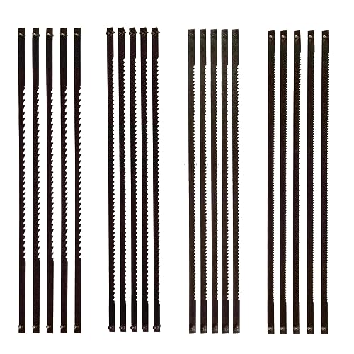 20 Stück Dekupiersägeblatt Set Festgestecktes Dekupiersägeblatt Dekupiersäge Sägeblätter mit Stift,Feinschnitt Sägeblätter Sägen von Holz,Kunststoff,Schaumstoff,Weichmetallen,5 Stück von jeder Größe 20 Stück Dekupiersägeblatt Set Festgestecktes Dekupiersägeblatt Dekupiersäge Sägeblätter mit Stift,Feinschnitt Sägeblätter Sägen von Holz,Kunststoff,Schaumstoff,Weichmetallen,5 Stück von jeder Größe von Xinlie