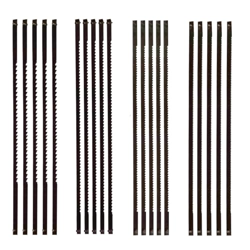 Xinlie 20 Stück Laubsägeblätter 10/15/18/24 Zähne Pinned Laubsägeblatt Seitenschneidstiftende Werkzeug Laubsägeblätter zum Sägen von Holz, Kunststoff, Schaumstoff, weichen Metallen Xinlie 20 Stück Laubsägeblätter 10/15/18/24 Zähne Pinned Laubsägeblatt Seitenschneidstiftende Werkzeug Laubsägeblätter zum Sägen von Holz, Kunststoff, Schaumstoff, weichen Metallen von Xinlie