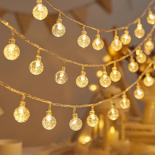 Xinlie Led Lichterketten Globe AußEn Lichterkette Innen 10M 80LED Kugel Batteriebetriebene Lichterkette Lichterkette Warmweiß für Hochzeitsfeier,Geburtstag,Weihnachten,Balkon,Wand,Baum,Hinterhof Xinlie Led Lichterketten Globe AußEn Lichterkette Innen 10M 80LED Kugel Batteriebetriebene Lichterkette Lichterkette Warmweiß für Hochzeitsfeier,Geburtstag,Weihnachten,Balkon,Wand,Baum,Hinterhof von Xinlie