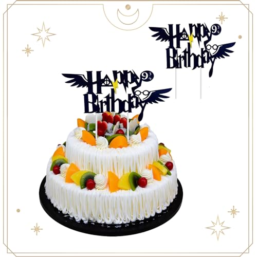 Xinlon Wizard Birthday Cake Toppers, Wizard Party Cake Topper, für Geburtstagsfeier Dekorationen Lieferungen Birthday Cake Toppers Dekorationen von Xinlon