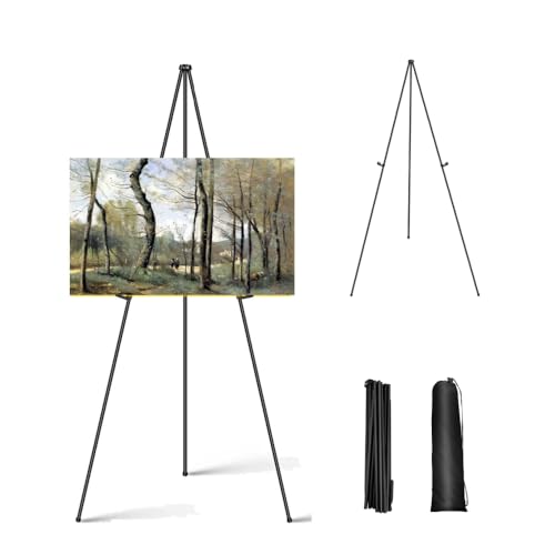 168 cm Staffelei für Künstler, zusammenklappbar, Präsentationsständer für Hochzeitsschilder und Poster, Metall, schwarz, Staffelei zum Präsentieren von Fotos, Karten, Leinwänden, Hochzeiten 168 cm Staffelei für Künstler, zusammenklappbar, Präsentationsständer für Hochzeitsschilder und Poster, Metall, schwarz, Staffelei zum Präsentieren von Fotos, Karten, Leinwänden, Hochzeiten von Xinng