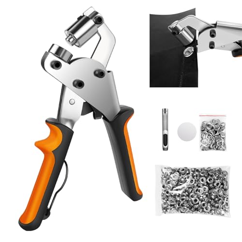 Ösenzangen-Set mit 500 Stück 10mm Ösen, Magnetische Oesenzange für Stoff, Bastelarbeiten, Ledergürtel, Zelte, Vorhänge, DIY, Hüte, PVC-Banner Ösenzangen-Set mit 500 Stück 10mm Ösen, Magnetische Oesenzange für Stoff, Bastelarbeiten, Ledergürtel, Zelte, Vorhänge, DIY, Hüte, PVC-Banner von Xinng