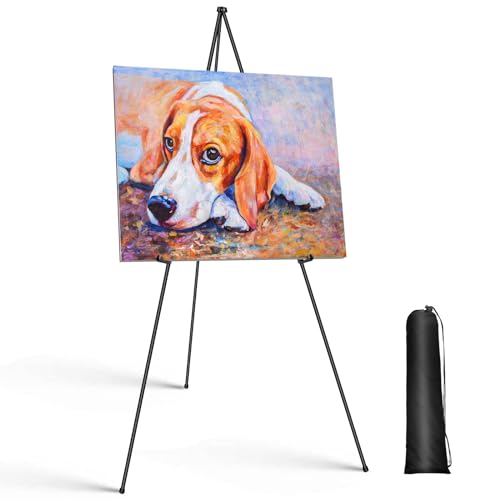 Staffelei Ständer für Display, 160 cm, tragbare Malstaffelei, verstellbar, schwarz, zusammenklappbarer Metallständer für Ausstellungen, Hochzeiten, Malerei Staffelei Ständer für Display, 160 cm, tragbare Malstaffelei, verstellbar, schwarz, zusammenklappbarer Metallständer für Ausstellungen, Hochzeiten, Malerei von Xinng