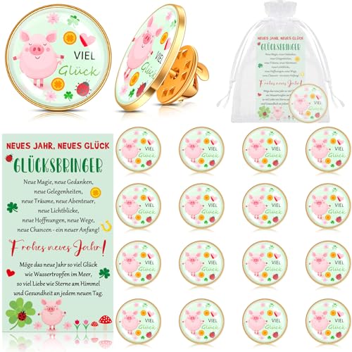 Xinnun 16 Sets Viel Glück Geschenk Neujahrs Glücksbringer Enthält 16 Stück Viel Glück Pins 16 Glückskarten 16 Stück Organzabeutel Weiß Abzeichen Weihnachts Neujahr Geschenke für Freunde Familie Xinnun 16 Sets Viel Glück Geschenk Neujahrs Glücksbringer Enthält 16 Stück Viel Glück Pins 16 Glückskarten 16 Stück Organzabeutel Weiß Abzeichen Weihnachts Neujahr Geschenke für Freunde Familie von Xinnun