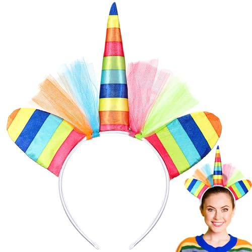 Xinnun Einhorn Stirnband Regenbogen Stirnband Einhorn Horn Haarreif Prinzessinnen Feen Kopfschmuck Haarschmuck für Ostern Geburtstag Party Karneval Erwachsene Foto Requisiten Dekoration Xinnun Einhorn Stirnband Regenbogen Stirnband Einhorn Horn Haarreif Prinzessinnen Feen Kopfschmuck Haarschmuck für Ostern Geburtstag Party Karneval Erwachsene Foto Requisiten Dekoration von Xinnun