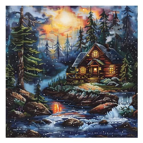 Xinpinzhou Kreuzstich Set Vorgedruckt Creek Landscape, Stickvorlagen Stickbilder Vorgedruckt Kreuzstich Stickpackungen Stickpackung Cross Stitch Embroidery Kit Stickset Sticken Set Erwachsene Anfänger Xinpinzhou Kreuzstich Set Vorgedruckt Creek Landscape, Stickvorlagen Stickbilder Vorgedruckt Kreuzstich Stickpackungen Stickpackung Cross Stitch Embroidery Kit Stickset Sticken Set Erwachsene Anfänger von Xinpinzhou