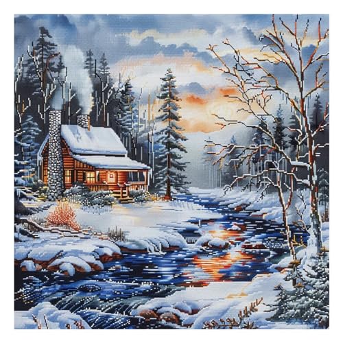 Xinpinzhou Kreuzstich Set Vorgedruckt Schneelandschaft Stickvorlagen Stickbilder Vorgedruckt Kreuzstich Stickpackungen Stickpackung Cross Stitch Embroidery Kit Stickset Sticken Set Erwachsene Anfänger Xinpinzhou Kreuzstich Set Vorgedruckt Schneelandschaft Stickvorlagen Stickbilder Vorgedruckt Kreuzstich Stickpackungen Stickpackung Cross Stitch Embroidery Kit Stickset Sticken Set Erwachsene Anfänger von Xinpinzhou