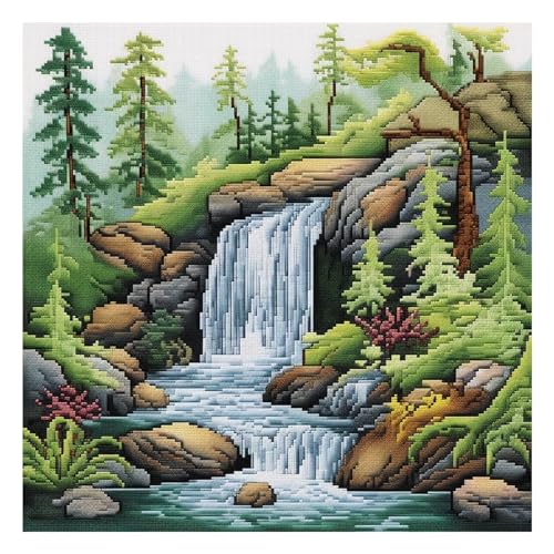 Xinpinzhou Kreuzstich Set Vorgedruckt Strom Landschaft Stickvorlagen Stickbilder Vorgedruckt Kreuzstich Stickpackungen Stickpackung Cross Stitch Embroidery Kit Stickset Sticken Set Erwachsene Anfänger Xinpinzhou Kreuzstich Set Vorgedruckt Strom Landschaft Stickvorlagen Stickbilder Vorgedruckt Kreuzstich Stickpackungen Stickpackung Cross Stitch Embroidery Kit Stickset Sticken Set Erwachsene Anfänger von Xinpinzhou