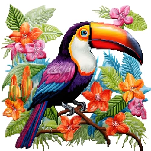 Xinpinzhou Kreuzstich Set Vorgedruckt Toucan, Stickvorlagen Stickbilder Vorgedruckt Kreuzstich Stickpackungen Stickpackung Cross Stitch Embroidery Kit Tiere Stickset Sticken Set Erwachsene Anfänger Xinpinzhou Kreuzstich Set Vorgedruckt Toucan, Stickvorlagen Stickbilder Vorgedruckt Kreuzstich Stickpackungen Stickpackung Cross Stitch Embroidery Kit Tiere Stickset Sticken Set Erwachsene Anfänger von Xinpinzhou
