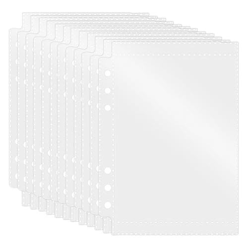 A6 Binder Taschen, 50 Stück PVC 6-Loch Reißverschluss Ordner, A6 Binder Pockets Wasserdicht Kunststoff Bindertaschen Ohne Zipper Ordner Budget Zipless Umschläge für 6-Ring-Ordner A6 Binder Taschen, 50 Stück PVC 6-Loch Reißverschluss Ordner, A6 Binder Pockets Wasserdicht Kunststoff Bindertaschen Ohne Zipper Ordner Budget Zipless Umschläge für 6-Ring-Ordner von Xinsenke