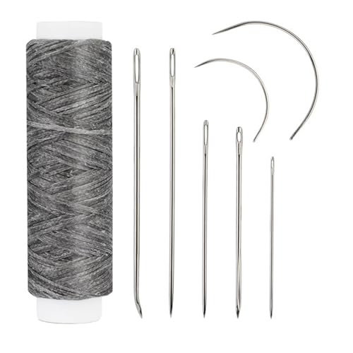 10 Set Leder Nähnadel Set Mit Gewachertem Gewindekrümmungsnadelkolsternadel Für Leinwand Reparaturhandwerksprojekt von Xinsheinelry