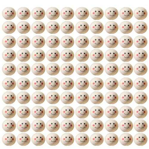 100pcs Natürliche Holzperlen Süße Lächelnde Gesichtsperlen Schmuckzubehör Charm Abstandshalter Handwerk Handgefertigte Accessoires 100pcs Natürliche Holzperlen Süße Lächelnde Gesichtsperlen Schmuckzubehör Charm Abstandshalter Handwerk Handgefertigte Accessoires von Xinsheinelry