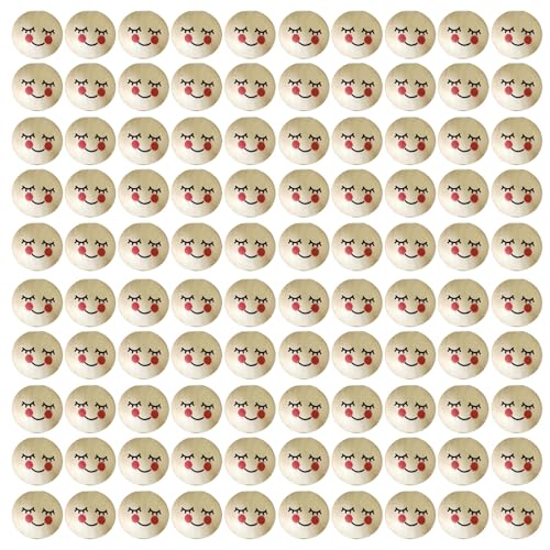 100pcs Natürliche Holzperlen Süße Lächelnde Gesichtsperlen Schmuckzubehör Charm Abstandshalter Handwerk Handgefertigte Accessoires 100pcs Natürliche Holzperlen Süße Lächelnde Gesichtsperlen Schmuckzubehör Charm Abstandshalter Handwerk Handgefertigte Accessoires von Xinsheinelry