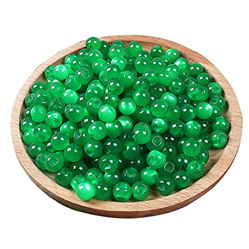 10pcs 10mm Cheongsam Perlmond Nähenknöpfe Imitation Jade Teillöcher Für Tang Anzug Retro Harz Runde Perlen von Xinsheinelry
