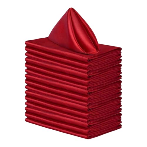 10pcs Square Satins Elegante Satins Servietten Für Hochzeitsabschluss Und Dinnerpartys Restaurant Kaffee/Kuchenhandtuch von Xinsheinelry