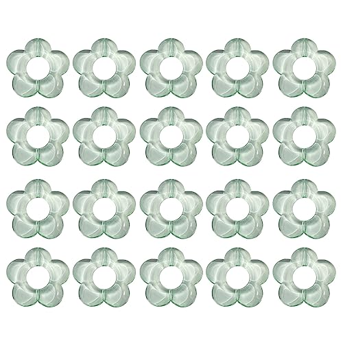 20x Niedliche Lose Perlen Acrylblütenperlen Süßigkeiten Farbabstandshalter Perlen Bunte Perlen Rahmen Schmuck Handwerk Machen von Xinsheinelry