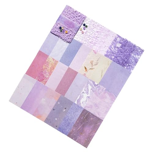 26 Blätter Ästhetisches Dekoratives Papier Mit 5 Button Textured Scrapbooking Paper Für Scrapbook Journal Planer Fotoalbum von Xinsheinelry