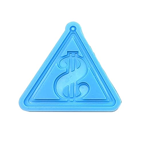 3D Dollar Zeichen Dreieck Silikonform Epoxidharz Gussform Schimmelfahrzeug Ohrringe Anhänger Schimmel Schlüsselbund Schmuckwerkzeug von Xinsheinelry