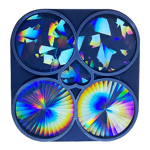 4-in-1 Mold Weiche Silikonformmattenmattenschale Harzform Schmuck Die Schimmel Für Home Desktop Dekorationen Machen von Xinsheinelry