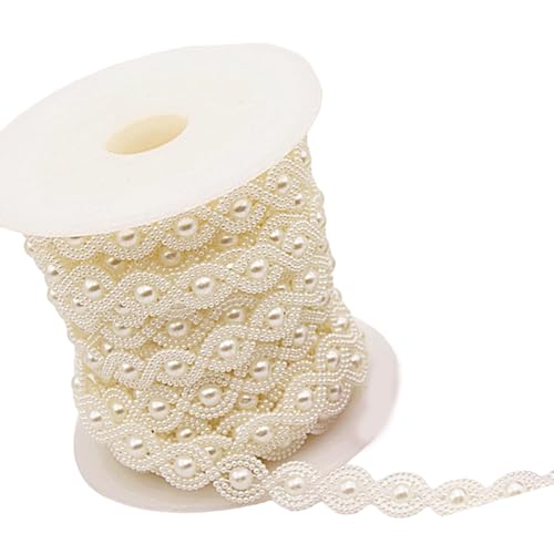 9 Meter/29 Fuß Elegante Weiße Künstliche Perlenstränge Für Kreatives Handgefertigtes Handwerksprojekt Und Hochzeitshäuserdekoration von Xinsheinelry