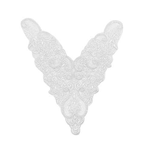 Bestickte Blumenspitzen Applikationen V Ausschnitt Halsbandverkleidung Für Kleider Und Kleider Elegantes Kleidungszubehör Für Frauen von Xinsheinelry