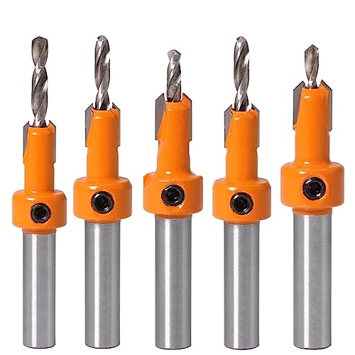 Countersink Bohrer Bit Set Tischtaschenwerkzeuge Counterunk Counter Spüle Bit 8mm 10 Mm Breite Für Holzbearbeitungs Gegenbore Drill von Xinsheinelry