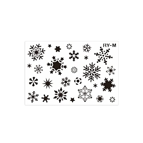Hohlige Schneeflocken Schablone Weihnachtsmalerei Vorlage Zum Malen Auf Papier Canvas Holz Plastik Scrapbooking von Xinsheinelry