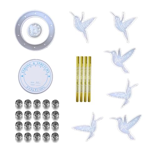 Hummingbird Chimes Silikonform Epoxidharz Gussform Home Outdoor Dekoration Für Sieg Glocken Handwerk Machen von Xinsheinelry