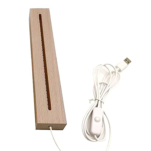 Nacht LED Light Lampe Basis Für 3D Kristall Dekorierte Anzeigen Von Basis Basis Sockelkristall Holzbeleuchtung Basisständer von Xinsheinelry
