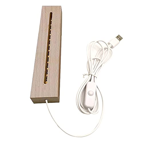 Nacht LED Light Lampe Basis Für 3D Kristall Dekorierte Anzeigen Von Basis Basis Sockelkristall Holzbeleuchtung Basisständer von Xinsheinelry