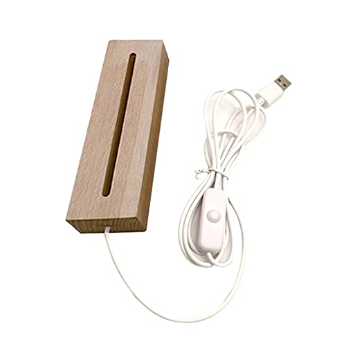 Nacht LED Light Lampe Basis Für 3D Kristall Dekorierte Anzeigen Von Basis Basis Sockelkristall Holzbeleuchtung Basisständer von Xinsheinelry