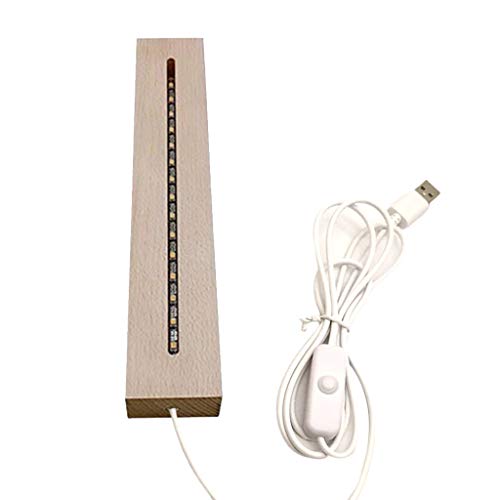 Nacht LED Light Lampe Basis Für 3D Kristall Dekorierte Anzeigen Von Basis Basis Sockelkristall Holzbeleuchtung Basisständer von Xinsheinelry