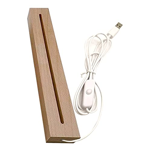 Nacht LED Light Lampe Basis Für 3D Kristall Dekorierte Anzeigen Von Basis Basis Sockelkristall Holzbeleuchtung Basisständer von Xinsheinelry