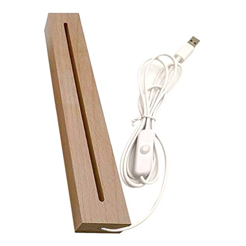 Nacht LED Light Lampe Basis Für 3D Kristall Dekorierte Anzeigen Von Basis Basis Sockelkristall Holzbeleuchtung Basisständer von Xinsheinelry