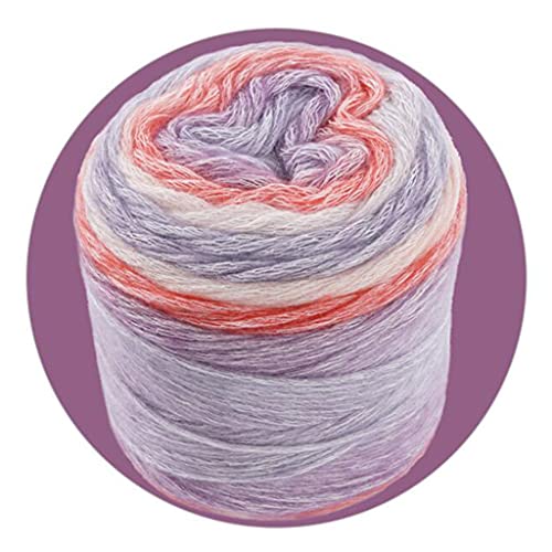 Segment Gefärbt Strickwollgarn Mehrere Farben Hautfreundliche Handstrick Wollgarn Kuchenlinie Wolle Häkeln von Xinsheinelry