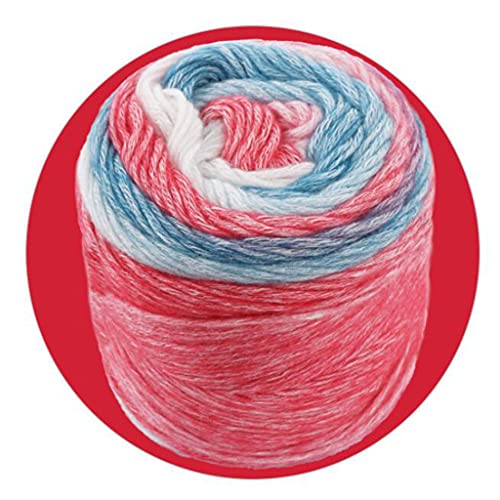 Segment Gefärbt Strickwollgarn Mehrere Farben Hautfreundliche Handstrick Wollgarn Kuchenlinie Wolle Häkeln von Xinsheinelry