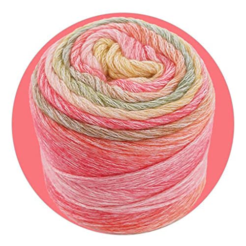 Segment Gefärbt Strickwollgarn Mehrere Farben Hautfreundliche Handstrick Wollgarn Kuchenlinie Wolle Häkeln von Xinsheinelry