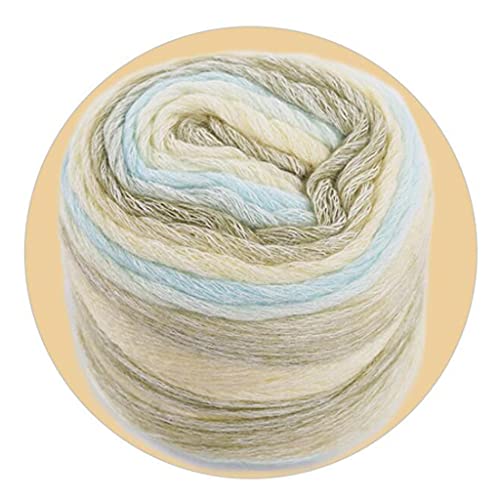 Segment Gefärbt Strickwollgarn Mehrere Farben Hautfreundliche Handstrick Wollgarn Kuchenlinie Wolle Häkeln von Xinsheinelry