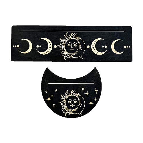Xinsheinelry Hexengöttchen Tarots Zeigen Basis Mond Phasen Tarot Standhalter Hexenversorgungen Holzkarten Standhalter von Xinsheinelry