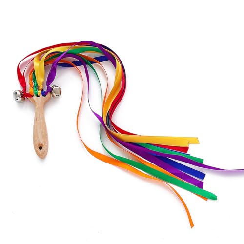 Xinsheinelry Sensorisches Band Ribbon Sensorisches Spielzeug Baby Teether Hand Kite Natürliche Holzschleifenspielzeug Bunte Baby Sensorisches Tanzspielzeug Xinsheinelry Sensorisches Band Ribbon Sensorisches Spielzeug Baby Teether Hand Kite Natürliche Holzschleifenspielzeug Bunte Baby Sensorisches Tanzspielzeug von Xinsheinelry